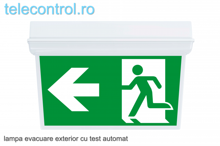 EOL Corp iluminat EXIT aplicat, IP65, cu 2 fete vizibile, 3h, mentinut, test automat, 4W, Intelight 94941 [2]