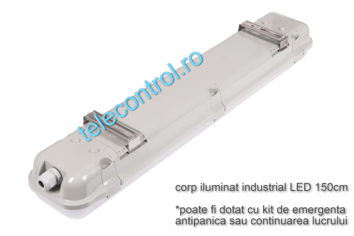 Corp iluminat industrial LED 150cm, 49W, 4900lm, 4000K, IP65, IK09, 180grade, Intelight 93105 [2]