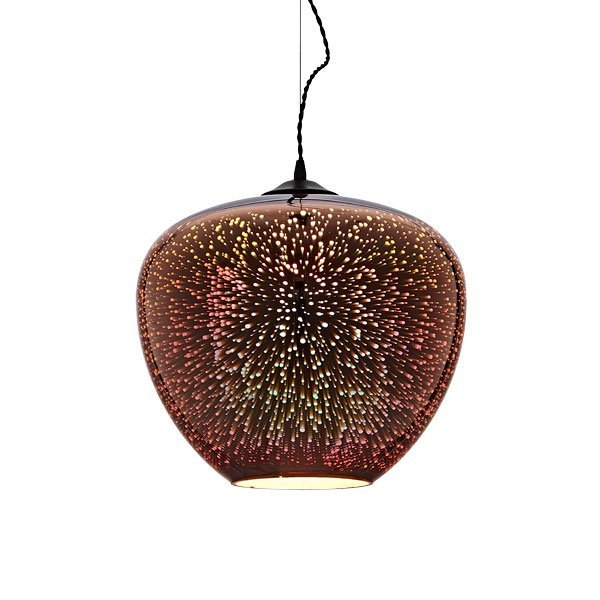 Corp led 3D, in suspensie, D400, cupru, motiv artificii, Optonica 9026 [2]
