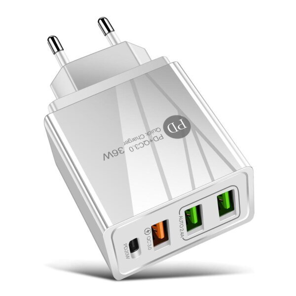 Incarcator de priza rapid PD+QC 3.0 36W, Optonica 9511 [2]
