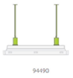 Kit instalare pentru montaj suspendat lampa securitate VELLA Intelight 94490 [1]