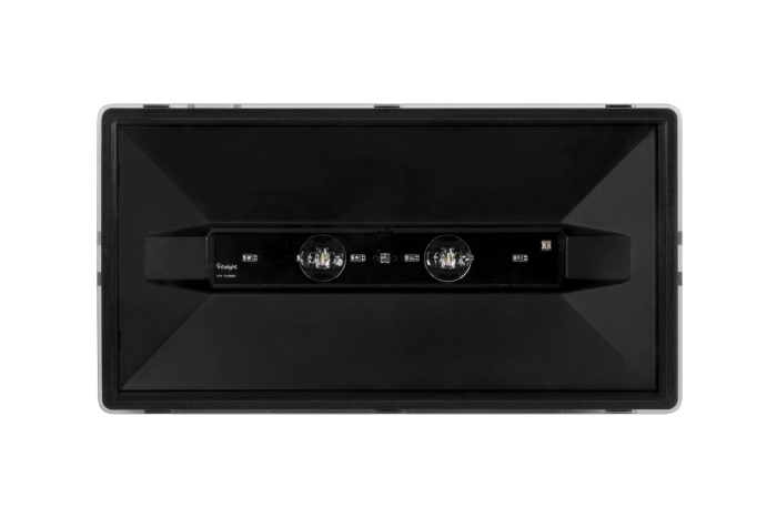 Lampa antipanica, aparenta, neagra, 1h, 2.5W, nementinut, test manual, IP65, lentile punct de siguranta, Intelight 95058 [3]