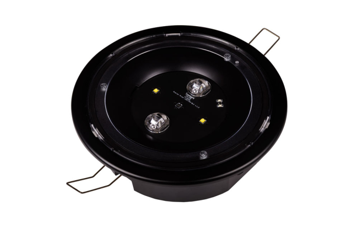 Lampa antipanica, aparenta, neagra, 3h, 4.7W, mentinut, test automat, lentile spatii deschise, Intelight 80590 [2]