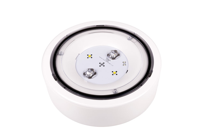 Lampa antipanica, aparenta, alba, 3h, 5.8W, mentinut, test automat, lentile spatii deschise/coridor, Intelight 80576 [2]