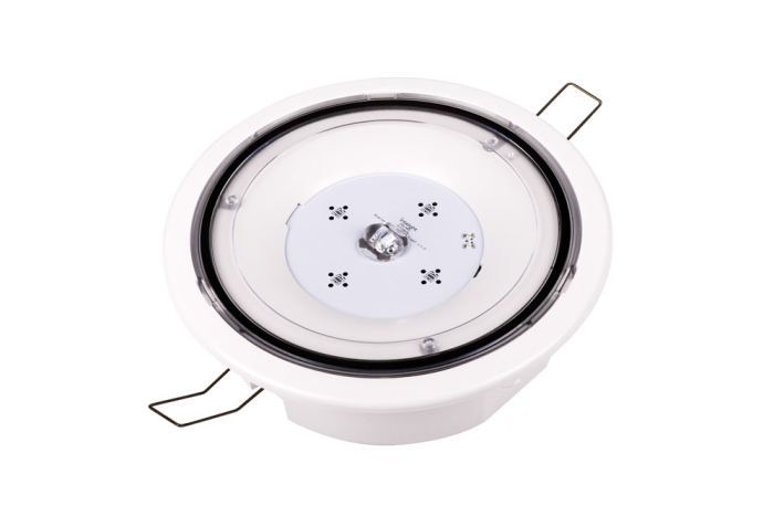 Lampa antipanica, aparenta, alba, 3h, 7.1W, mentinut, test automat, lentile spatii deschise, Intelight 80600 [2]