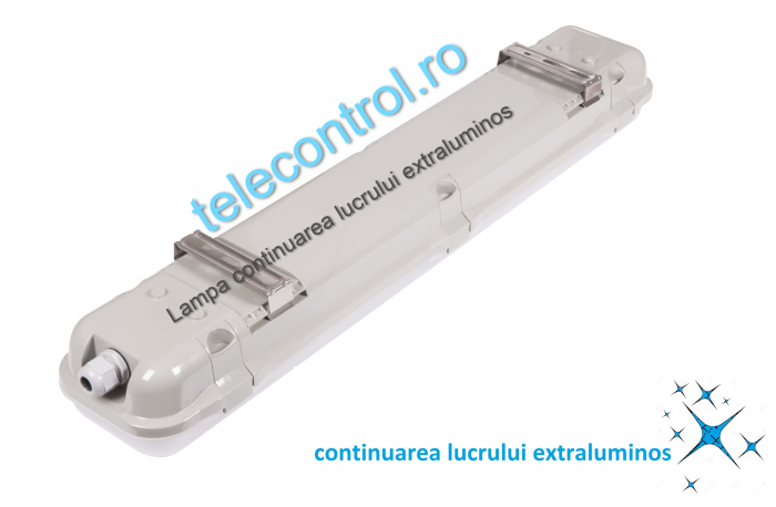 Lampa continuarea lucrului extraluminoasa, 2x150cm, 63W, autonomie 3ore, mentinut, IP65, test automat, Intelight 93148 [2]