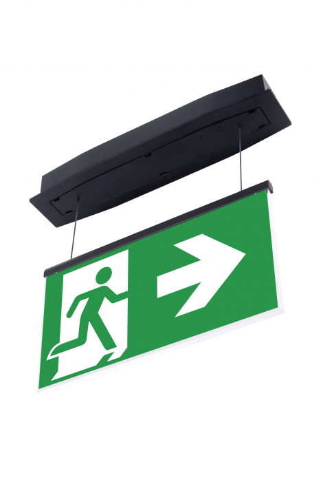 Lampa exit IP54, incastrata suspendata, 3h, 5W, permanent, test automat, Intelight 93957 [2]