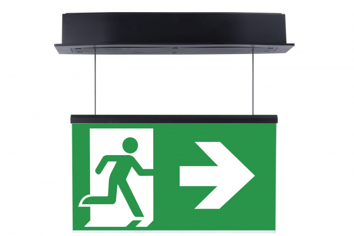 Lampa exit IP54, incastrata suspendata, 3h, 5W, permanent, test automat, Intelight 93957 [4]
