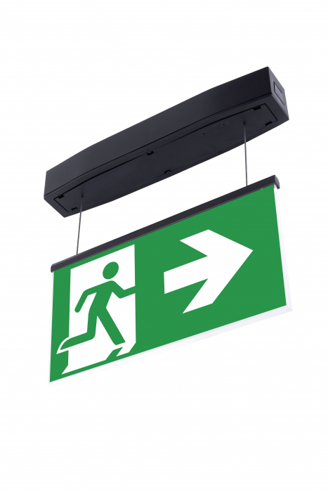 Lampa exit IP54, incastrata suspendata, 3h, 5W, permanent, test automat, Intelight 93957 [5]