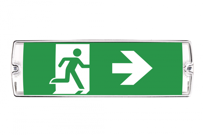 Lampa exit IP65, test prin centrala de baterii, 2W, 5000K, Intelight 91570 [4]