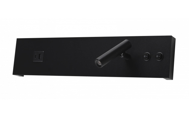 Lampa iluminat evacuare directional pentru centrala de baterii, neagra, aparenta, 3 ore, 3W, mentinut, test prin centrala de baterii, IP20,  Intelight 90185 [6]