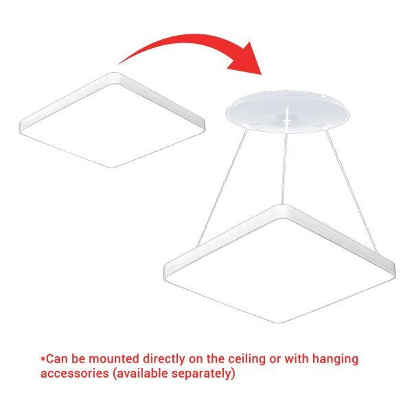 Lampa LED de tavan, patrata, corp alb, Optonica 2927 [2]
