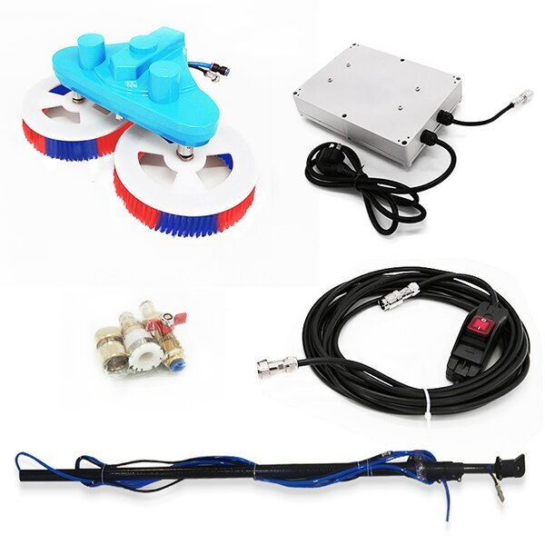 Perie dubla electrica curatare panouri solare 5.5m,maner fibra sticla, 230/110VAC, Optonica 9656 [6]