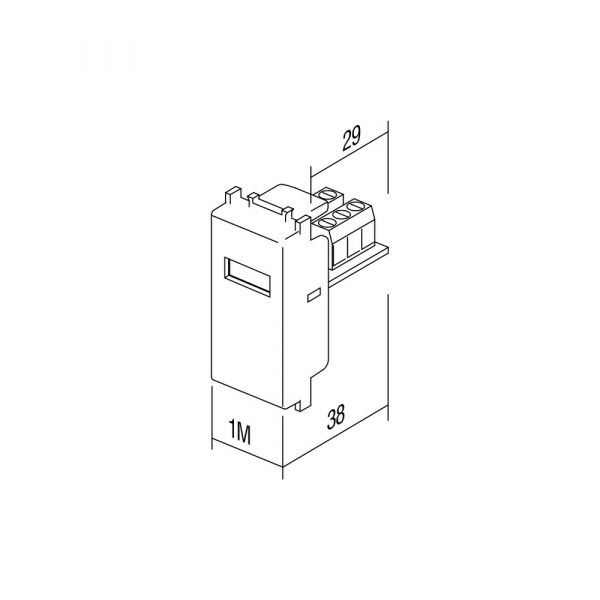 Priza USB de 1 modul KM51PW [2]