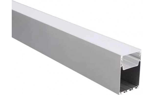 Profil aluminiu banda led 2m, 75x50mm, Corp negru/Capac alb, Optonica 15124 [1]