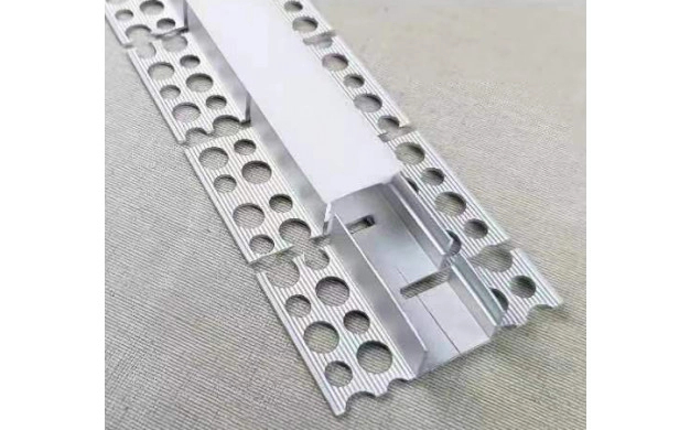 Profil aluminiu banda led 2m, pliabil, Corp albu, Capac negru, Optonica 15111 [1]
