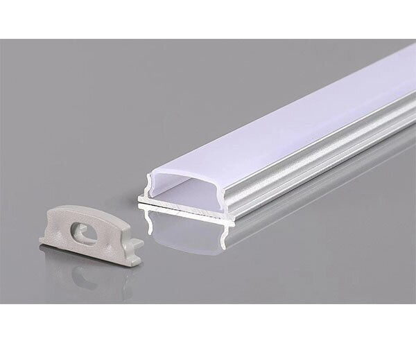Profil aluminiu banda led 2m, special, 24x14mm, argintiu, Optonica 5132 [1]
