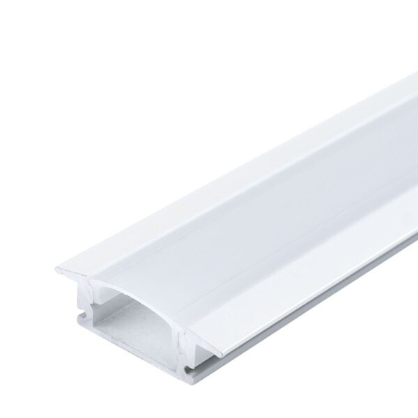 Profil aluminiu incastrat banda led 2m, cu aripioare, alb, Optonica 5106 [2]