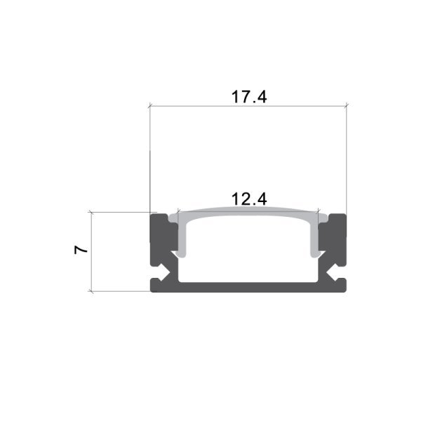 Profil aluminiu pentru benzi led 6mm, tip U, 2 metri, Optonica 5191 [4]