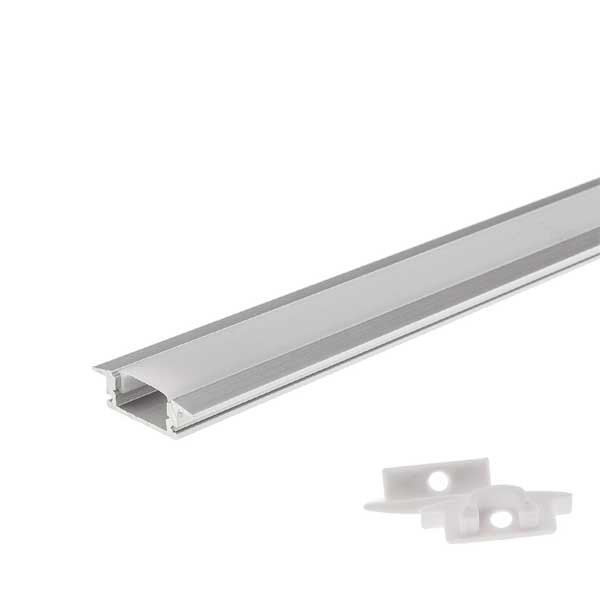 Profil aluminiu pentru benzi led 6mm, tip U cu margini, 1metru, Optonica 5193 [3]