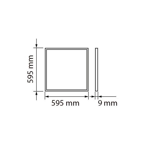 Set 6 panouri led 595x595 cu driver, 45W, alb neutru, Optonica 2373 [2]