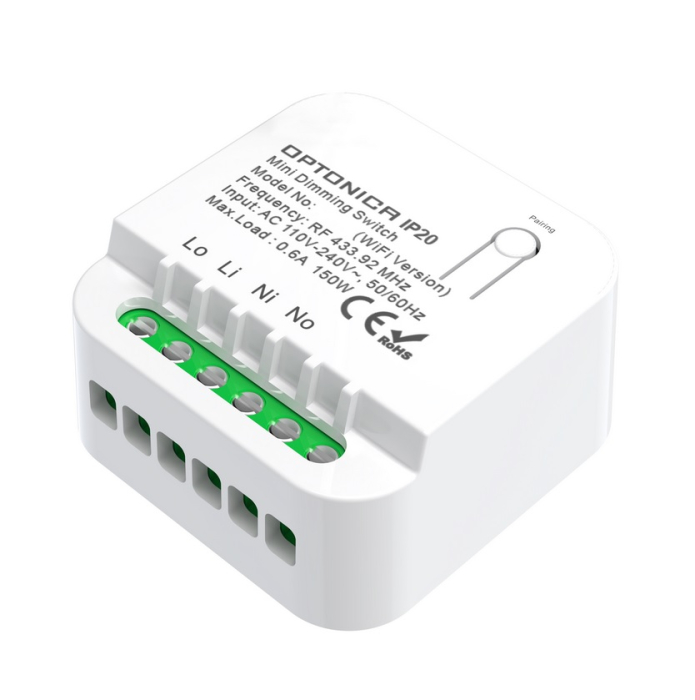 Set kinetic 1 canal alb, telecomandă si controler, Wi-Fi,frecvență 433 MHz, Distanta operare 30m, Optonica 7655 [2]