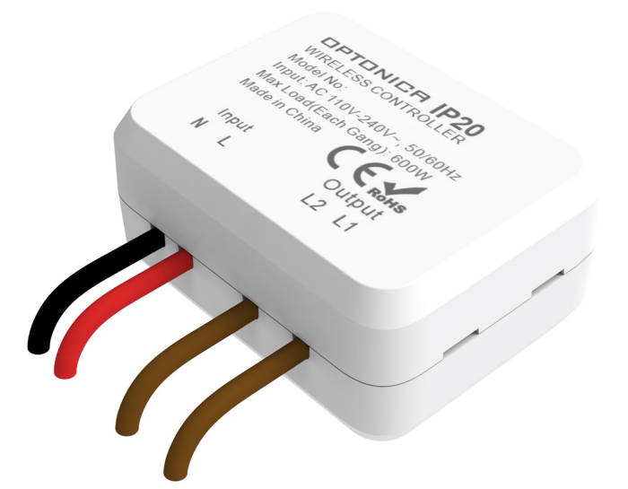 Set kinetic 1 canal, negru, telecomandă si controler, frecvență 433 MHz, Distanta operare 30m, Optonica 7652 [2]