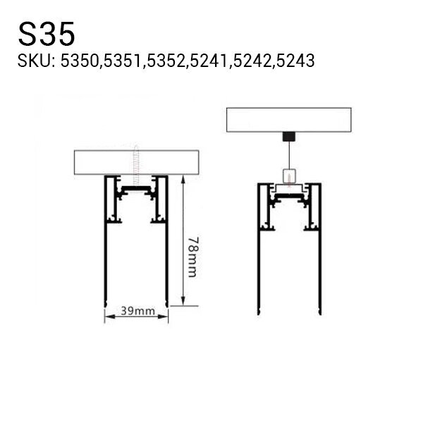 Sina magnetica aplicata S35, cu 3 circuite, alba, Optonica 5241 [2]