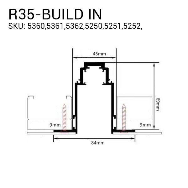 Sina magnetica incastrata R35, cu 3 circuite, alba, Optonica 5250 [2]