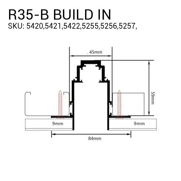 Sina magnetica incastrata R35B, cu 3 faze, alba, Optonica 5255 [2]