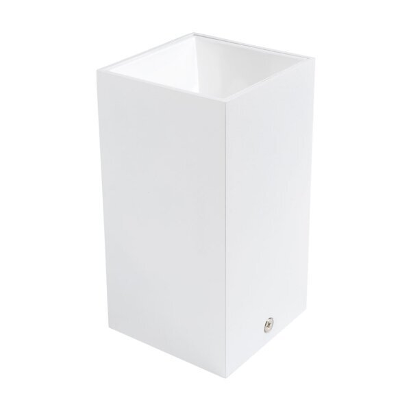 Spot aplicat, patrat, corp alb, cu interior alb, aluminiu, Optonica 2040 [1]