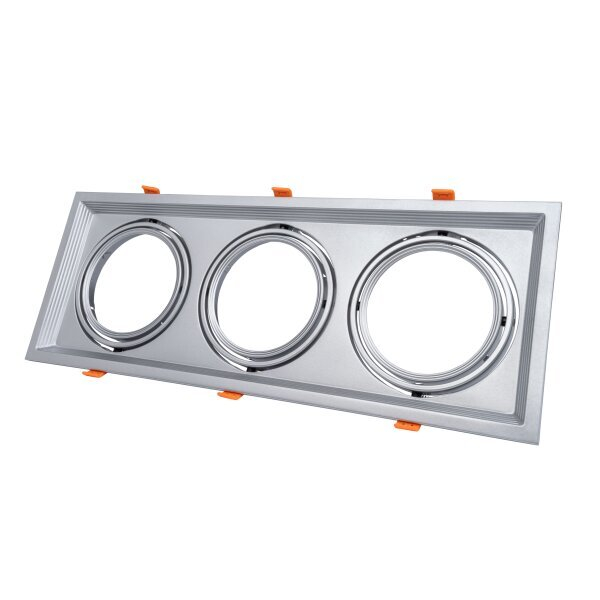 Spot orientabil pentru 3 lampi AR111, argintiu, Optonica 5086 [1]