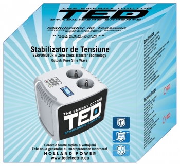 EOL Stabilizator automat de tensiune cu releu 500VA / 1000VA, negru [2]