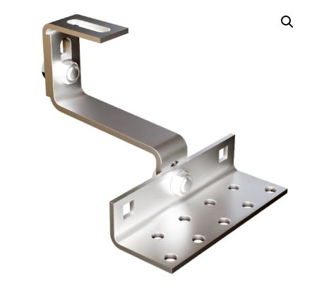 Suport fixare tigla cu reglaj dublu, zinc, Alpha Solar 017 [2]