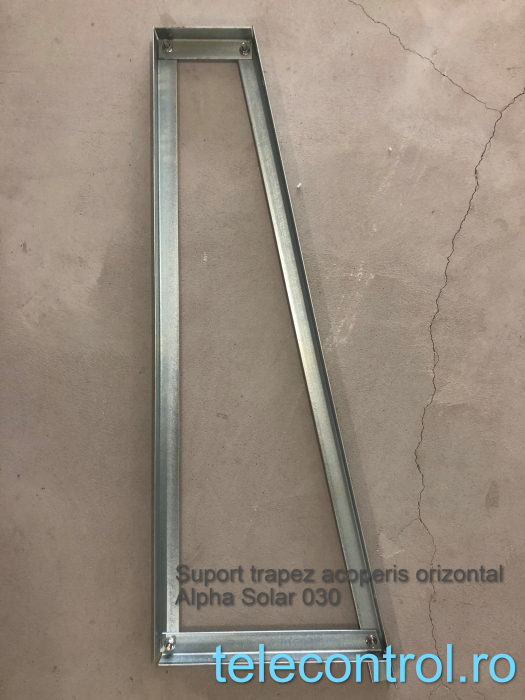 Suport trapez acoperis orizontal, zincat, Alpha Solar 030 [3]