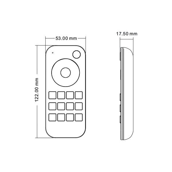 Telecomanda RF pentru dimarea RGB/RGBW pe 4 zone, 2.4G, RT9, Optonica 6345 [3]