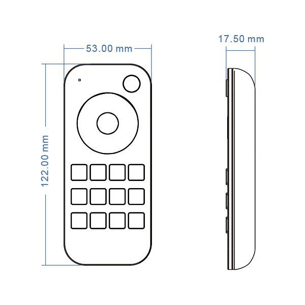 Telecomanda RF pentru reglaj de alb 3000K-6000K pe 4 zone, 2.4G, RT7, Optonica 6350 [2]