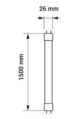 Tub led T8 orientabil, 5 ani garantie, 22W, alb cald, Optonica 5519 [2]