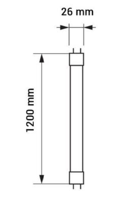 Tub led T8 orientabil, 5 ani garantie, 18W, alb rece, Optonica 5514 [2]
