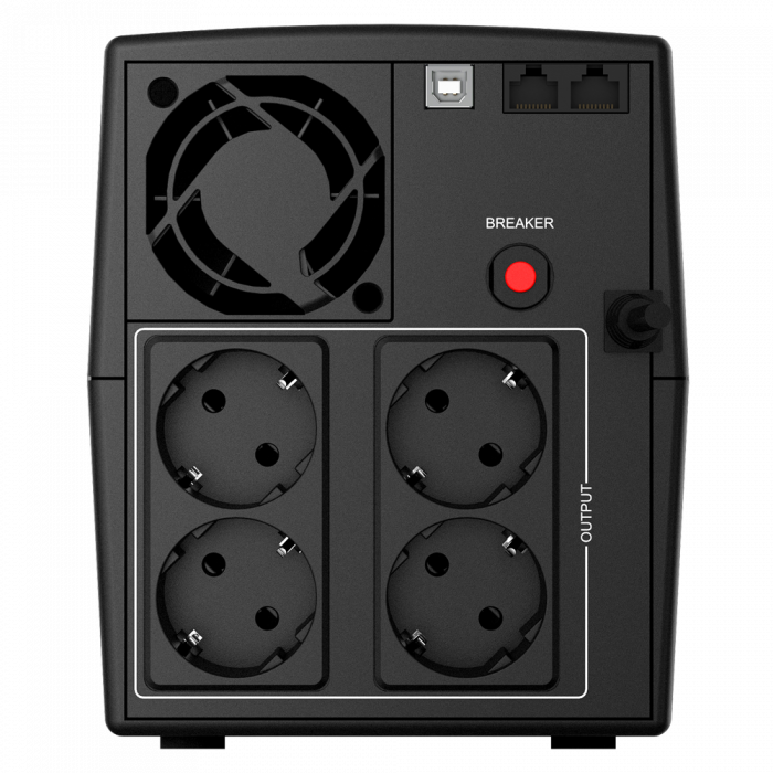 Ups cu stabilizator (AVR) 2000VA Keen 2000, 1200W, 230 VAC, 4 Prize [2]