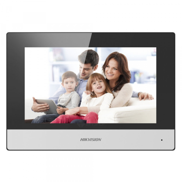 Modul post intern videointerfon touchscreen wireless POE, 7 inch, 128 MB, aparent, Hikvision DS-KH6320-WTE1 [2]