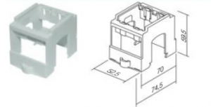 Instalatii electrice - adaptor de 2M module pt sina DIN RB11