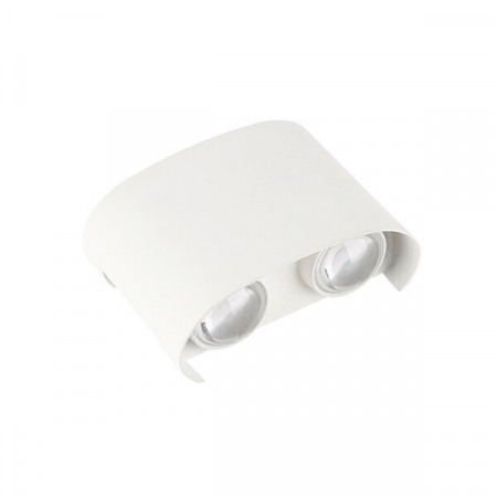 Aplice led de perete - Aplica led cu 2 fascicule, IP65, corp alb, Optonica 7408