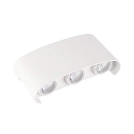 Aplice led de perete - Aplica led cu 3 fascicule, IP65, corp alb, Optonica 7408