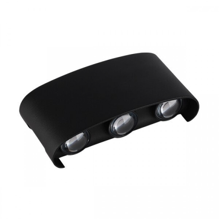 Aplice led de perete - Aplica led cu 3 fascicule, IP65, corp negru, Optonica 7409