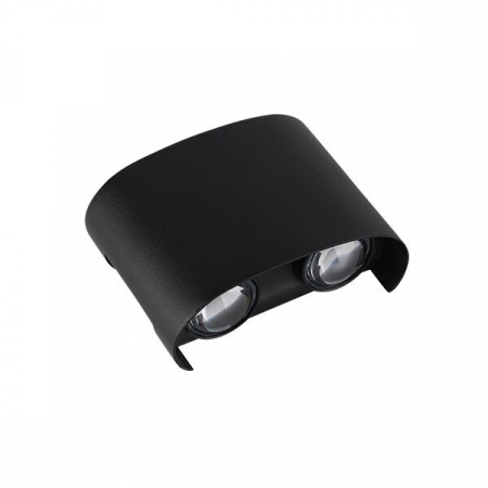 Aplice led de perete - Aplica led cu 2 fascicule, IP65, corp negru, Optonica 7407