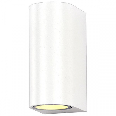 Aplice led de perete - Aplica led de perete, cilindrica, corp aluminiu alb, soclu 1xGU10, Optonica 7432