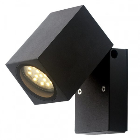 Aplice led de perete - Aplica led de perete, corp aluminiu negru, soclu GU10, Optonica 7443