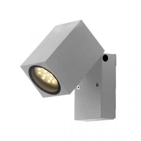 Aplice led de perete - Aplica led de perete, corp aluminiu argintiu, soclu GU10, Optonica 7445