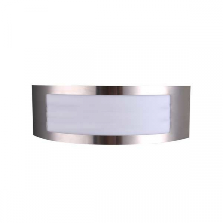 Aplice led de perete - Aplica led de perete, corp otel inoxidabil, soclu 1xE27, 1 fanta lumina, Optonica 7423